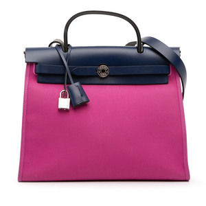 Pre-Loved Hermes Toile Herbag Zip 31
